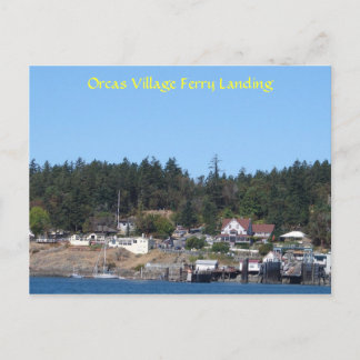 Landing van het orcas Village Ferry Briefkaart