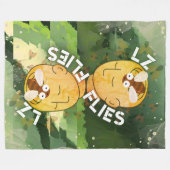 Landing, zone fleece deken (Voorkant (Horizontaal))