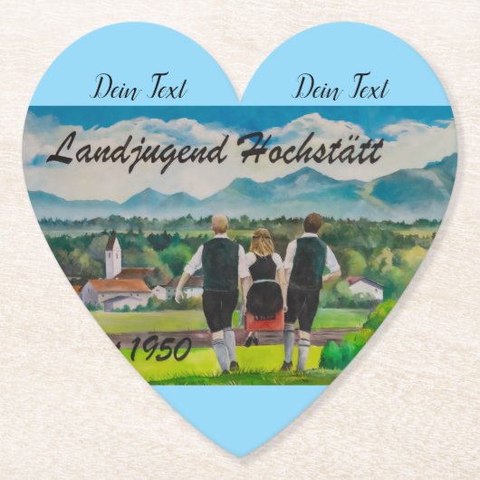 Landjugendfest Kartonnen Onderzetters (Voorkant)