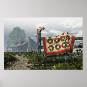 Landkaart 2 poster