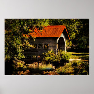 Landkaart — Poster — gedekte brug