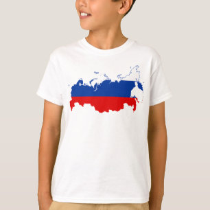 Landkaart Rusland T-shirt