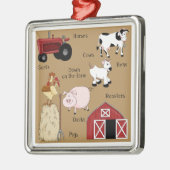 Landkerstagedieren Metalen Ornament (Links)