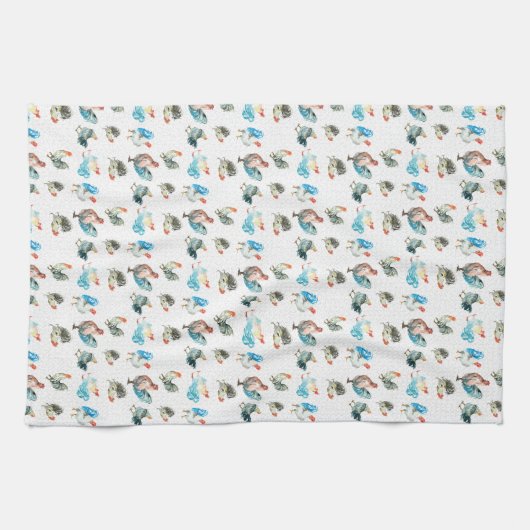 Landkippen met kippen Lover Theedoek (Horizontaal)