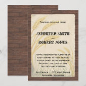 Landkreeften — Wheat Grass Parchment Wedding Invit Kaart (Voorkant / Achterkant)