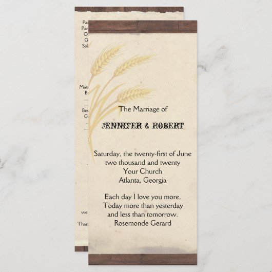 Landkreeftengras op het programma voor het weddens (Voorkant / Achterkant)