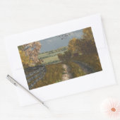 Landkreis in Herfst Rechthoekige Sticker (Envelop)