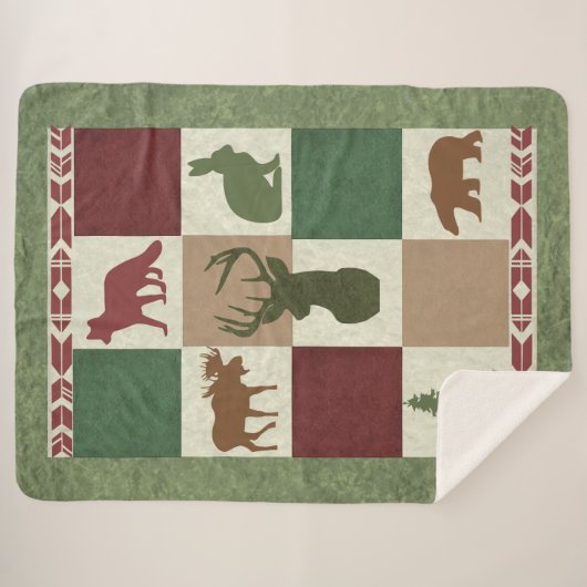 Landlanddierenmandje Sherpa Deken (Voorkant (horizontaal))