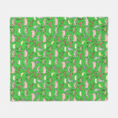 Landlandschapspatroon Fleece Deken (Voorkant (Horizontaal))