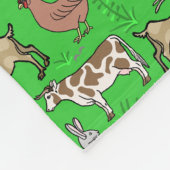 Landlandschapspatroon Fleece Deken (Hoek)