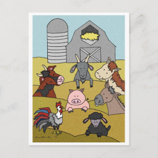 Landleven 8-Baby showers Uitnodiging Briefkaart