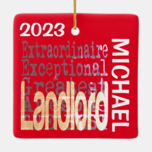 Landlord Extraordinaire CUSTOM Keramisch Ornament