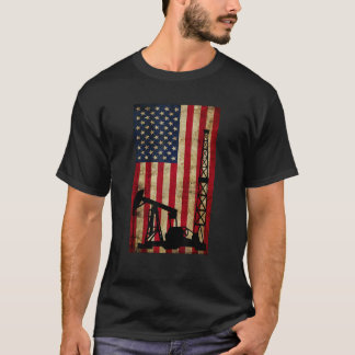  landman Verenigde Staten pompgas pompen T-shirt