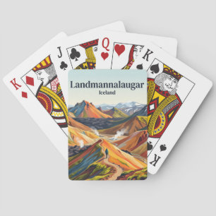 Landmannalaugar IJsland Pokerkaarten