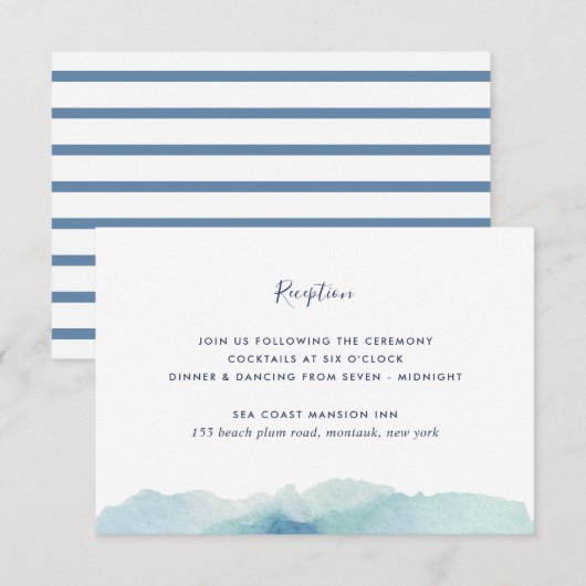 Landmark Bruiloft Receptie Behuizing Kaart (Voorkant / Achterkant)