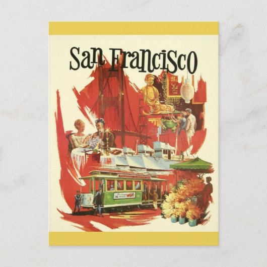  Landmarks San Francisco California Briefkaart (Voorkant)