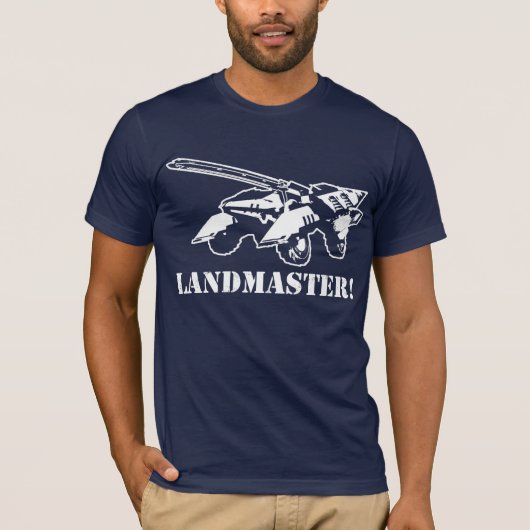 Landmeester. -Donker T-shirt (Voorkant)
