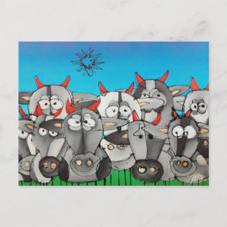 landmeisjes briefkaart