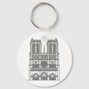 Landmerk Notre Dame Cathedral Sleutelhanger