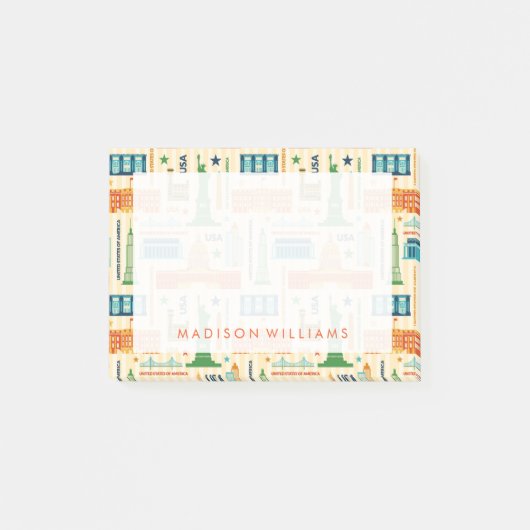 Landmerken van de Verenigde Staten van Amerika Post-it® Notes (Voorkant)