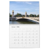 Landmerken van Parijs Kalender (Jan 2026)