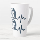 Landmeter hartslag latte mok (Rechterhoek)