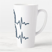 Landmeter hartslag latte mok (Rechts)