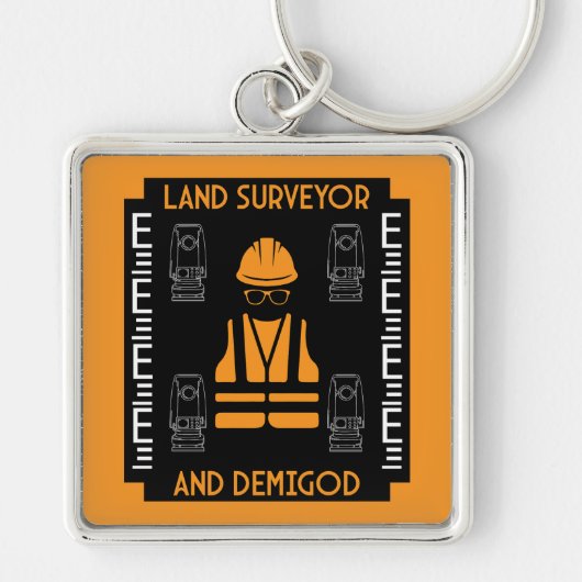 Landmeters Sleutelhanger (Voorkant)