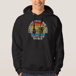 landmuziek en bier Daarom ben ik hier Hoodie