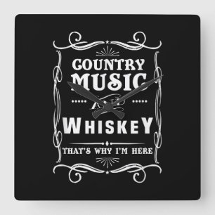 Landmuziek en whisky daarom ben ik hier vierkante klok