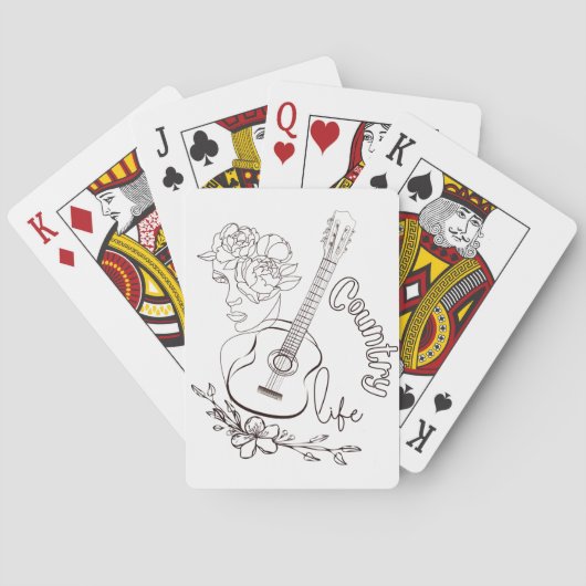 Landmuziek Pokerkaarten (Achterkant)
