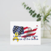 landofthefree briefkaart (Staand voorkant)