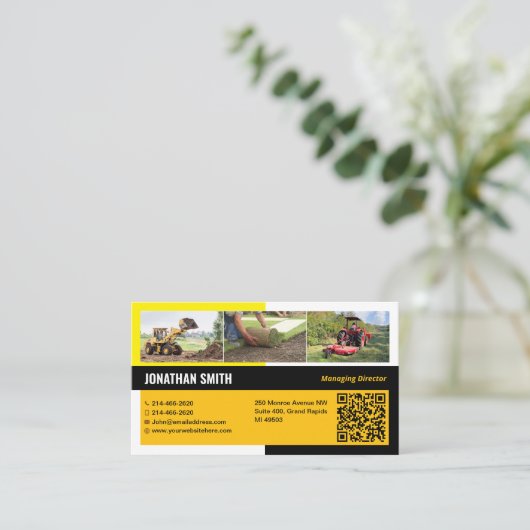 Landopruiming, Uitgraving, Landschapsarchitectuur, Visitekaartje (Staand voorkant)