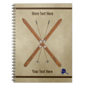 Landoverschrijdende huiden en polen notitieboek (Voorkant)