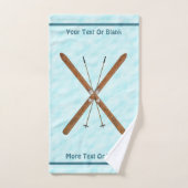 Landoverschrijdende sneeuw bad handdoek (Handdoek)