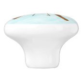 Landoverschrijdende sneeuw keramische knop (Zijkant)