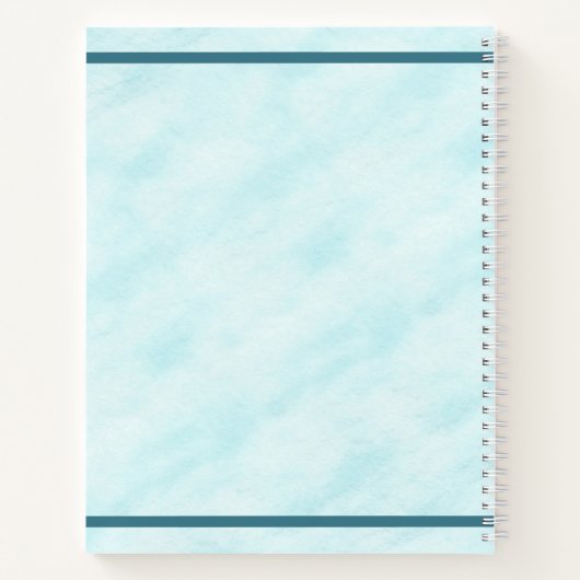 Landoverschrijdende sneeuw notitieboek (Achterkant)