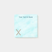 Landoverschrijdende sneeuw post-it® notes (Voorkant)