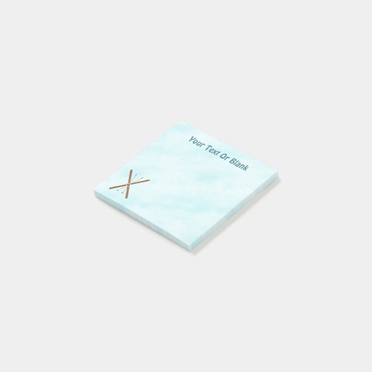 Landoverschrijdende sneeuw post-it® notes (Schuin)