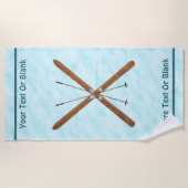 Landoverschrijdende sneeuw strandlaken (Voorkant)