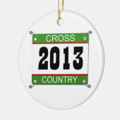 Landoverschrijdende versiering 2013 keramisch ornament (Links)