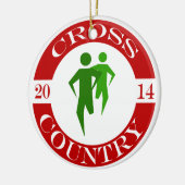Landoverschrijdende versiering - 2014 keramisch ornament (Links)