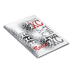 landoverschrijdende XC-typografie Notitieboek