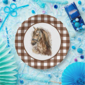 Landpaard Papieren Bordje (Feest)