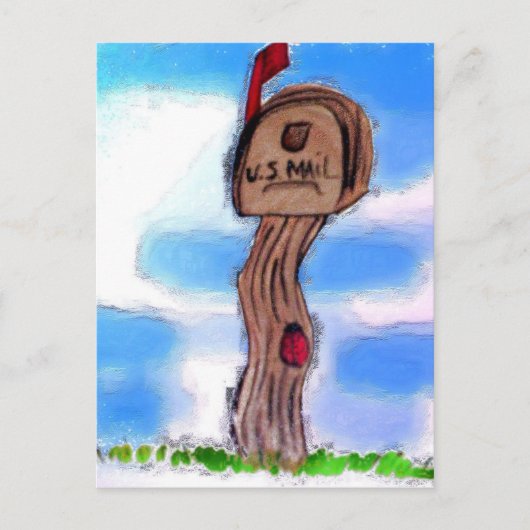 landpostvak briefkaart (Voorkant)