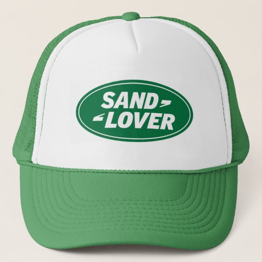 landrover.zand.lover trucker pet (Voorkant)