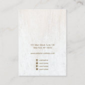 Landroze Floral Earring Display Visitekaartje (Achterkant)