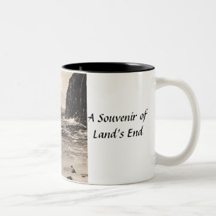Land's End Souvenir-Mok Tweekleurige Koffiemok