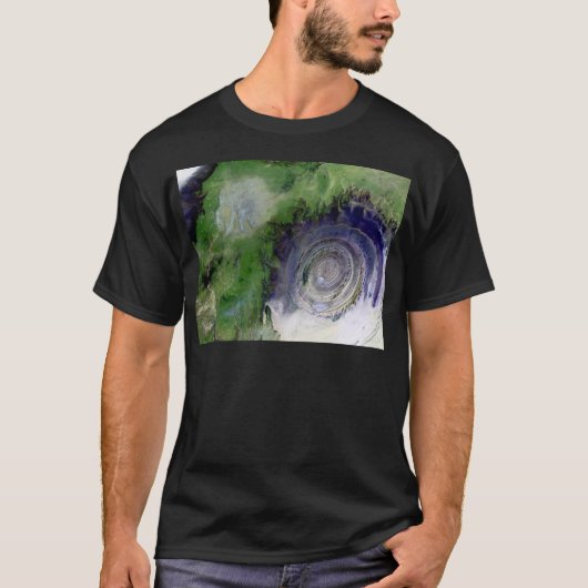 Landsat 7 Richat Structure T-shirt (Voorkant)