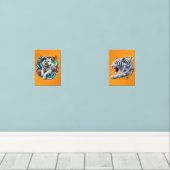 LANDSCAPE WITH TIGER, BUTTERFLIES AND FLOWERS (Parquet)